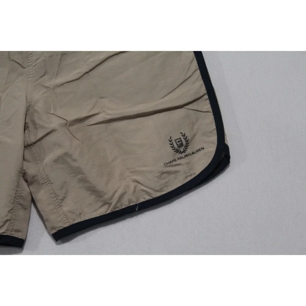 Chaps Ralph Lauren Men Tan Board Shorts Casual Summer Beach Size Meduim